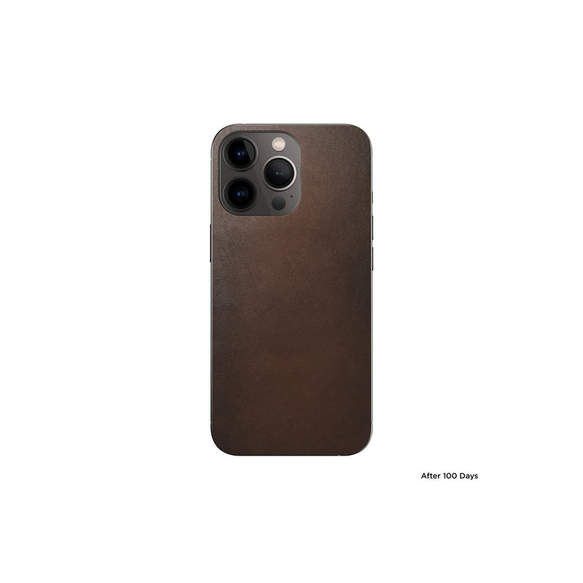 omad – iPhone 13 Pro Max Leather Skin - barna - Open Box - iSTYLE HU