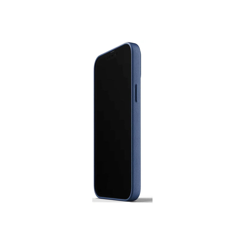 Mujjo – iPhone 13 Pro Max bőr tok - kék - iSTYLE HU