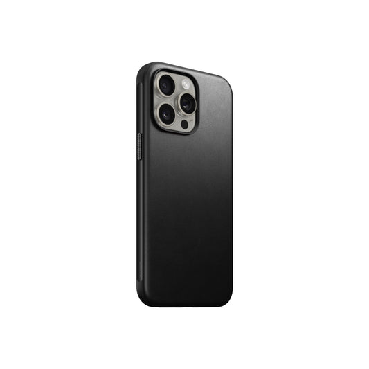Nomad – Modern Leather Bőrtok iPhone 15 Pro Max, MagSafe - fekete - iSTYLE HU