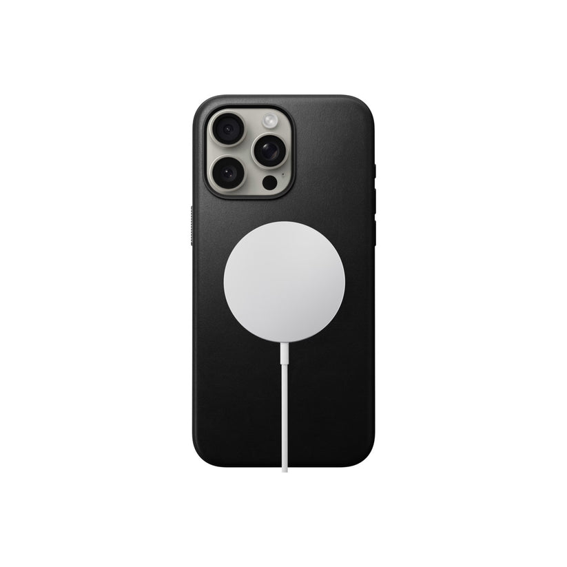 Nomad – Modern Leather Bőrtok iPhone 15 Pro Max, MagSafe - fekete - iSTYLE HU