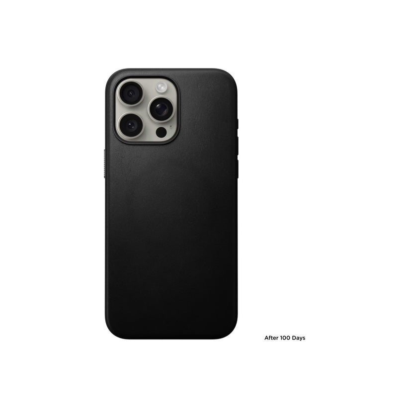 Nomad – Modern Leather Bőrtok iPhone 15 Pro Max, MagSafe - fekete - iSTYLE HU