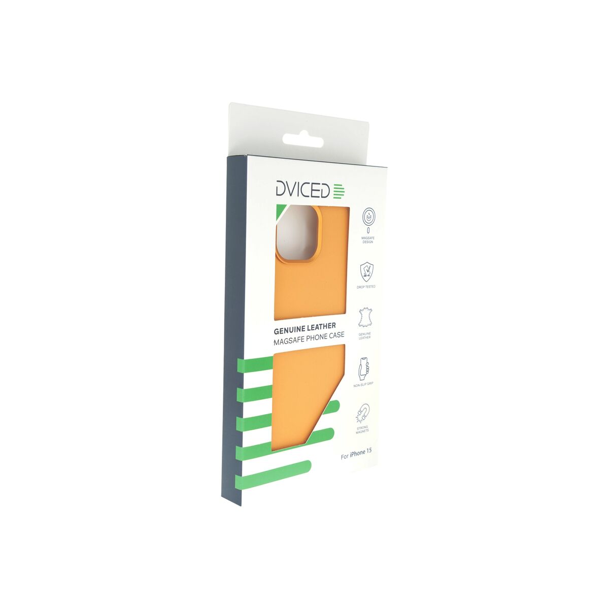 Dviced – MagSafe iPhone 15 bőr tok - narancssárga - iSTYLE HU