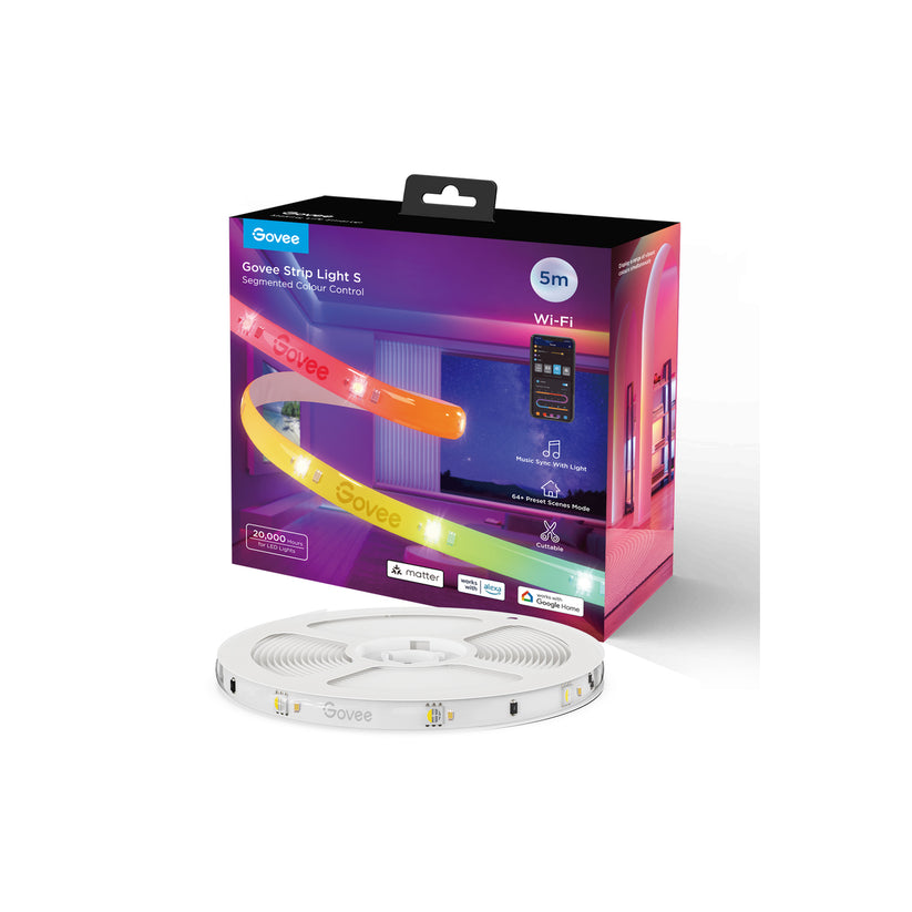 Govee — RGBIC Wi-Fi + Bluetooth LED szalag védőbevonattal - (5 méter) - iSTYLE HU