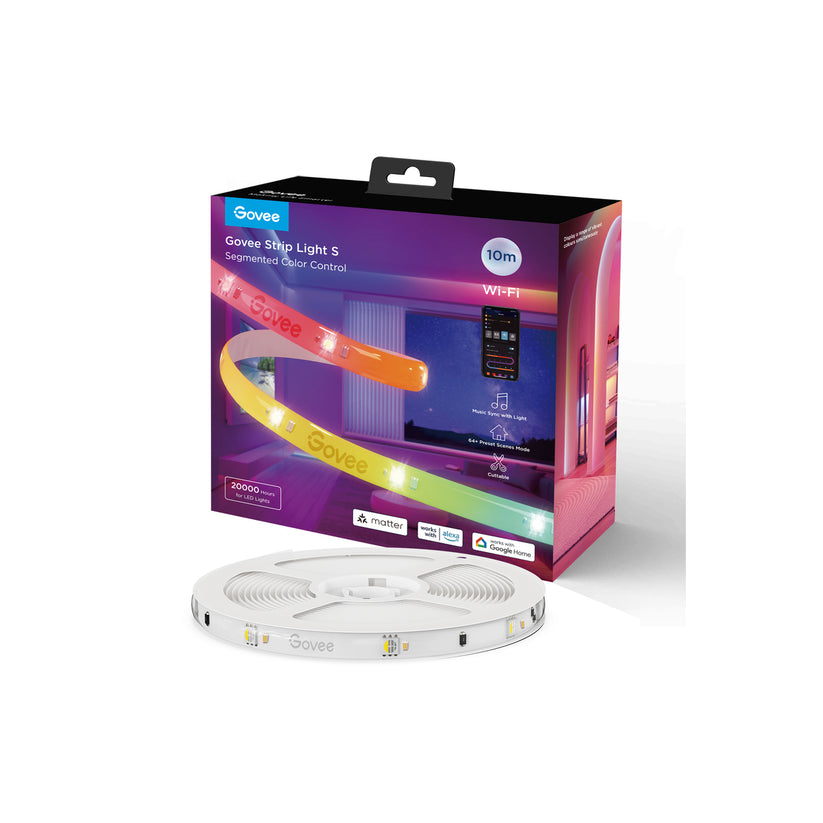 Govee — RGBIC Wi-Fi + Bluetooth LED szalag védőbevonattal - (10 méter) - iSTYLE HU