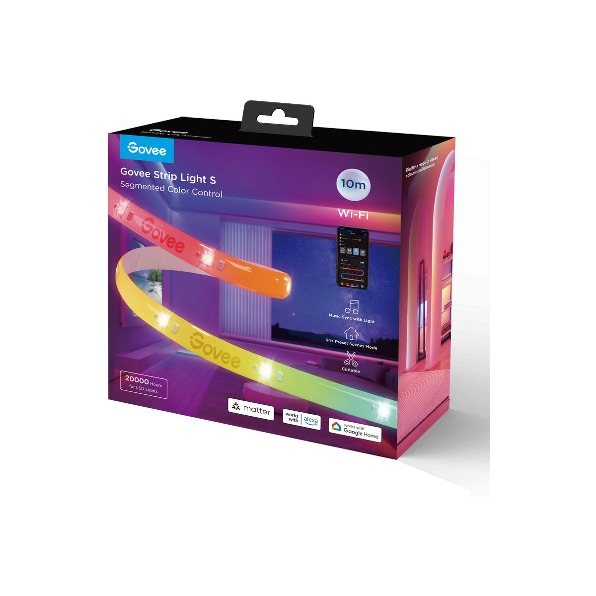 Govee — RGBIC Wi-Fi + Bluetooth LED szalag védőbevonattal - (10 méter) - iSTYLE HU