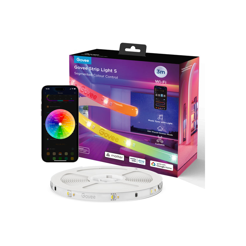 Govee — RGBIC Wi-Fi + Bluetooth LED szalag védőbevonattal - (3 méter) - iSTYLE HU