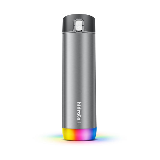 HidrateSpark STEEL – 620 ml-es kulacs szálcsiszolt rozsdamentes acélból - Ezüst - iSTYLE HU