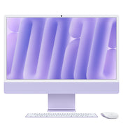 24 hüvelykes iMac Retina 4,5K kijelzővel: Apple M4 chip 8 magos CPU-val és 8 magos GPU-val, 256GB SSD, 16GB RAM, Magic Trackpad, Magic Keyboard - magyar - lila CTO