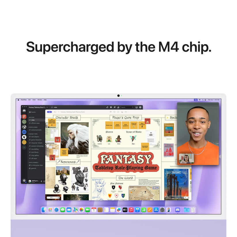 24 hüvelykes iMac Retina 4,5K kijelzővel: Apple M4 chip 8 magos CPU-val és 8 magos GPU-val, 256GB SSD, 16GB RAM, Magic Trackpad, Magic Keyboard - magyar - lila CTO