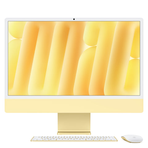 24 hüvelykes iMac Retina 4,5K kijelzővel: Apple M4 chip 8 magos CPU-val és 8 magos GPU-val, 256GB SSD, 16GB RAM, Magic Mouse, Magic Keyboard Touch ID-val és számbillentyűzettel – magyar - sárga CTO