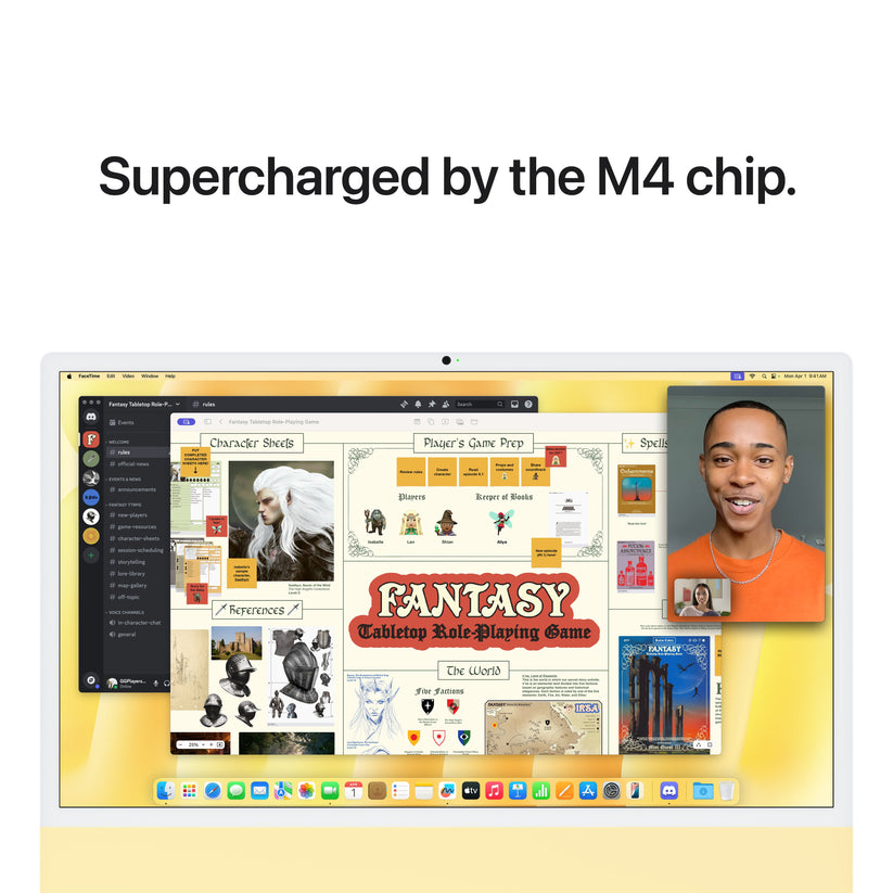 24 hüvelykes iMac Retina 4,5K kijelzővel: Apple M4 chip 10 magos CPU-val és 10 magos GPU-val, 512GB SSD, 24GB RAM, Nano-texturált üveg, Magic Mouse, Magic Keyboard Touch ID-val és számbillentyűzettel – nemzetközi angol - sárga CTO