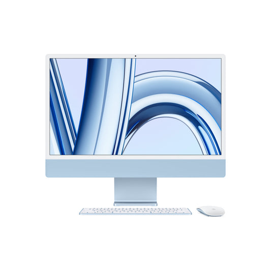 iMac 24” – M3 chip 8 magos CPU-val, 10 magos GPU-val, 512 GB – kék - iSTYLE HU