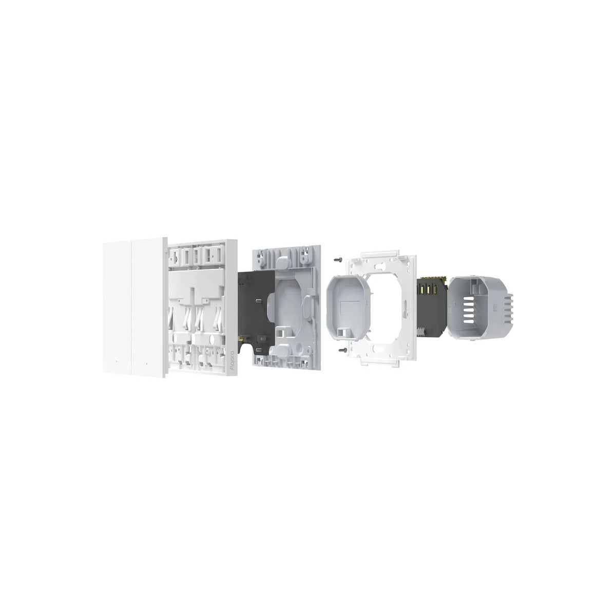 AQARA H1 1 gombos Zigbee 3.0 okos villanykapcsoló (fázis+nulla), szürke - iSTYLE HU