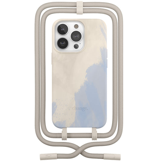 Woodcessories Change Case Filia for iPhone 14 Pro Max - Beige Blue / Biomaterial - iSTYLE HU