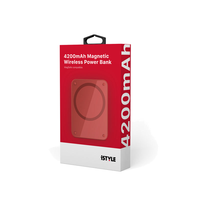 iSTYLE 4200mAh Magsafe compatiable Powerbank - red - iSTYLE HU