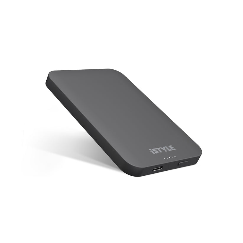 iSTYLE – 5000mAh mágneses (MagSafe kompatibilis) vezeték nélküli powerbank - Asztroszürke - iSTYLE HU