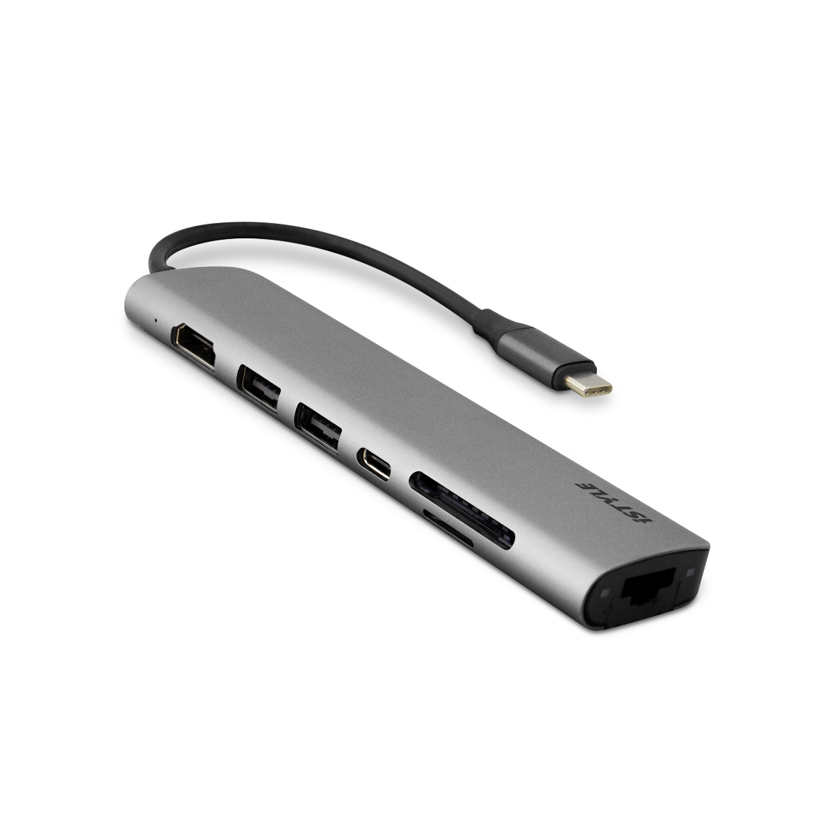 iSTYLE - USB-C MULTIMEDIA HUB (2020) - asztroszürke - iSTYLE HU