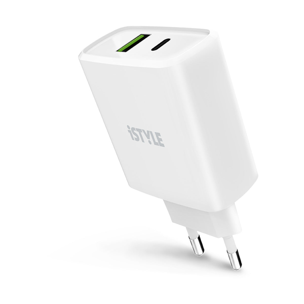 iSTYLE – 38 W Pro töltő (20W USB-C; 18W USB-A) - Fehér - iSTYLE HU