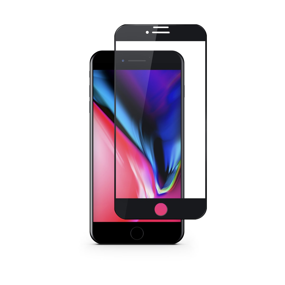 iSTYLE – 3D+ Üveg kijelzővédő fólia – iPhone 6 Plus / 6s Plus / 7 Plus / 8 Plus - fekete - iSTYLE HU