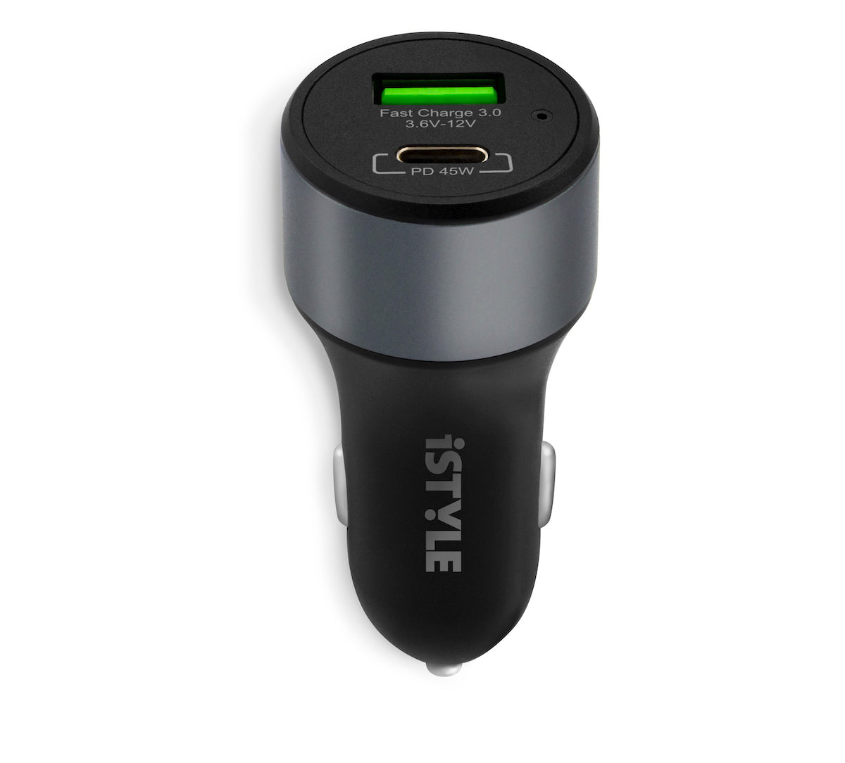 iSTYLE - 45W PD autós töltő - asztroszürke - iSTYLE HU