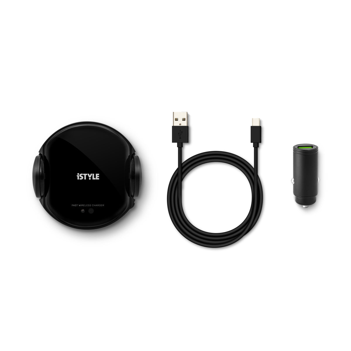 iSTYLE – Sensor Vezetéknélküli töltős autós tartó (15W/10W/7.5W) + 18 Wattos autós töltő - iSTYLE HU