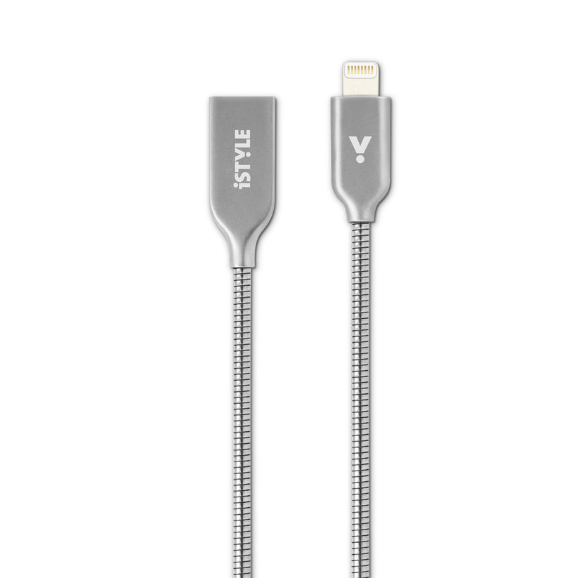 iSTYLE - Metal lightning kábel 1.2m - Ezüst 2019 - iSTYLE HU