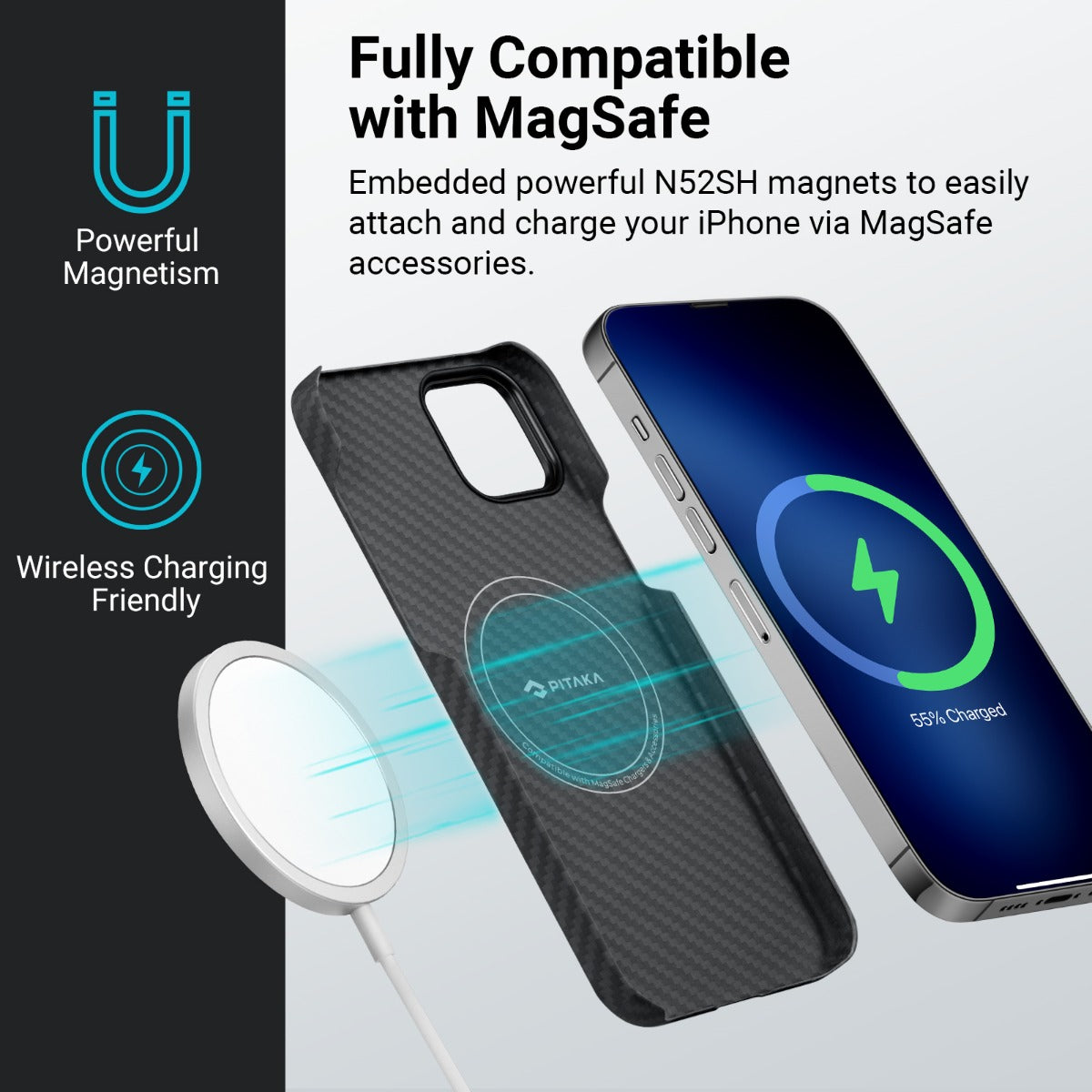 Pitaka MagEZ 3 1500D case, black/grey- iPhone 14 Plus - iSTYLE HU