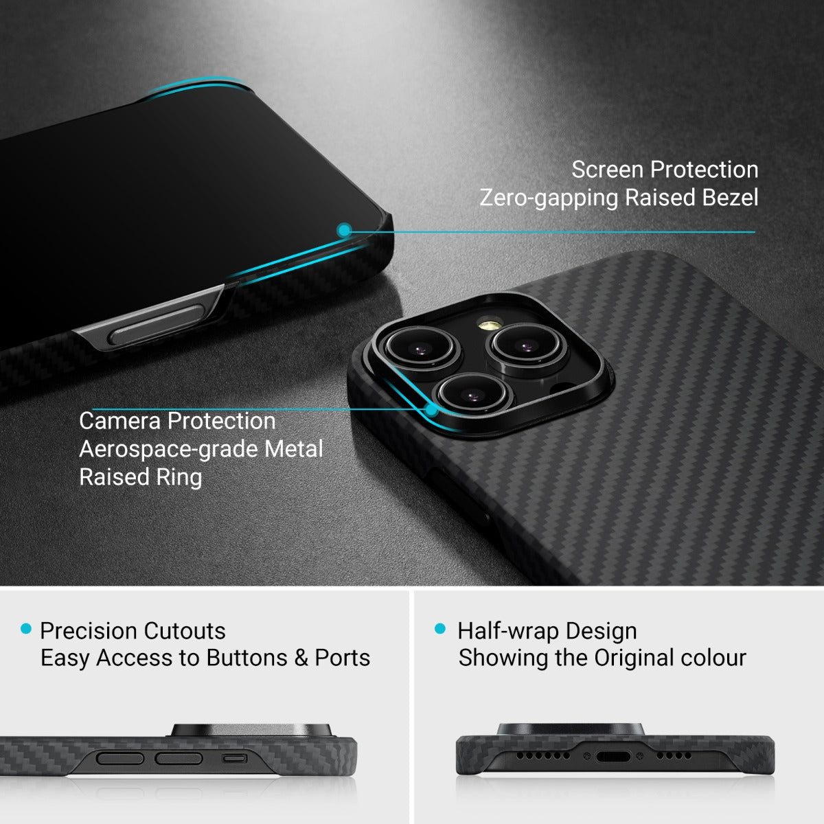 Pitaka MagEZ 3 1500D case, black/grey - iPhone 14 Pro Max - iSTYLE HU