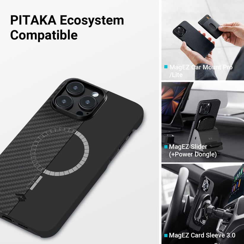 Pitaka MagEZ 3 1500D case, black/grey - iPhone 14 Pro Max - iSTYLE HU