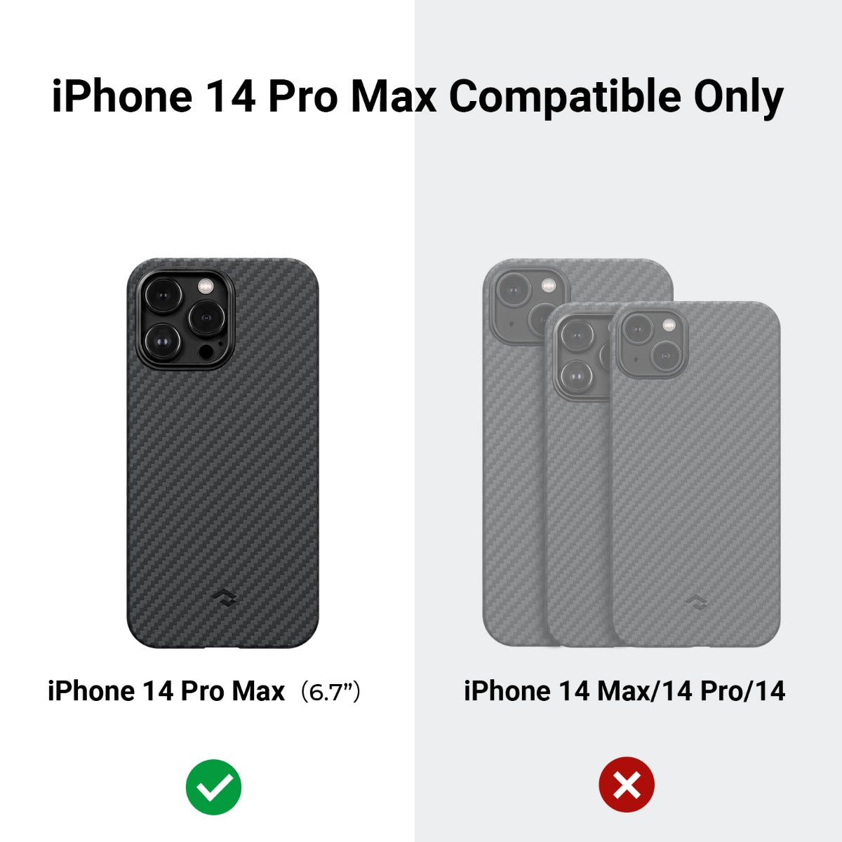 Pitaka MagEZ 3 1500D case, black/grey - iPhone 14 Pro Max - iSTYLE HU