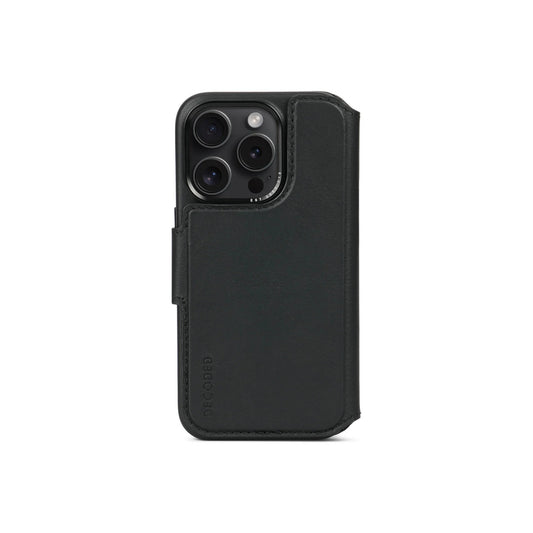Decoded – Bőr, MagSafe kompatibilis, két részes védőtok - fekete - iPhone 15 Pro - iSTYLE HU