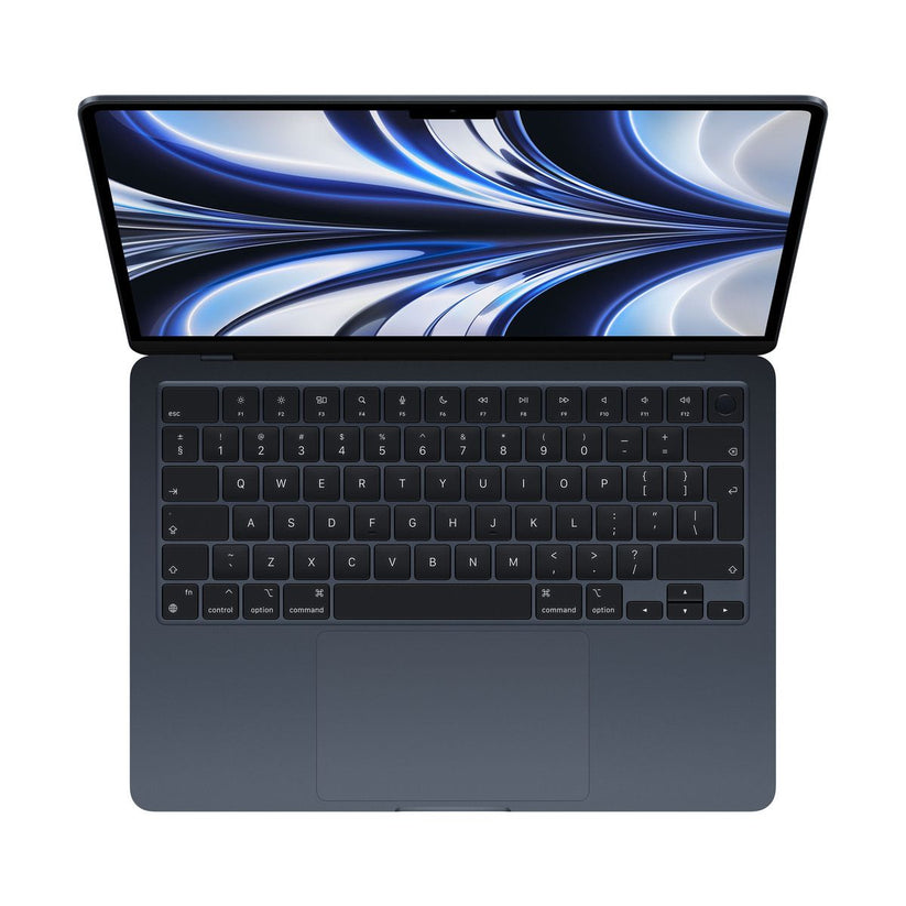 MacBook Air 13" – M2 chip, 8 magos GPU-val, 8 GB egyesített memóriával, 256 GB SSD – éjfekete — nemzetközi billentyűzettel - iSTYLE HU