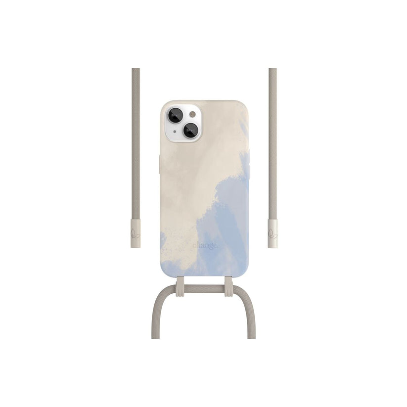 Woodcessories Change Case Filia for iPhone 14 Plus - Beige Blue / Biomaterial - iSTYLE HU