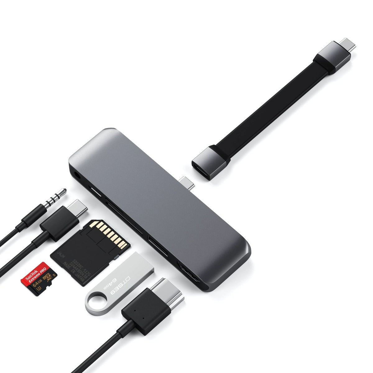 Satechi – USB-C Mobile Pro HUB SD - szürke - iSTYLE HU