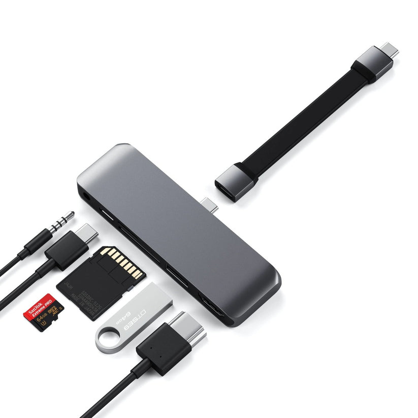 Satechi – USB-C Mobile Pro HUB SD - szürke - iSTYLE HU