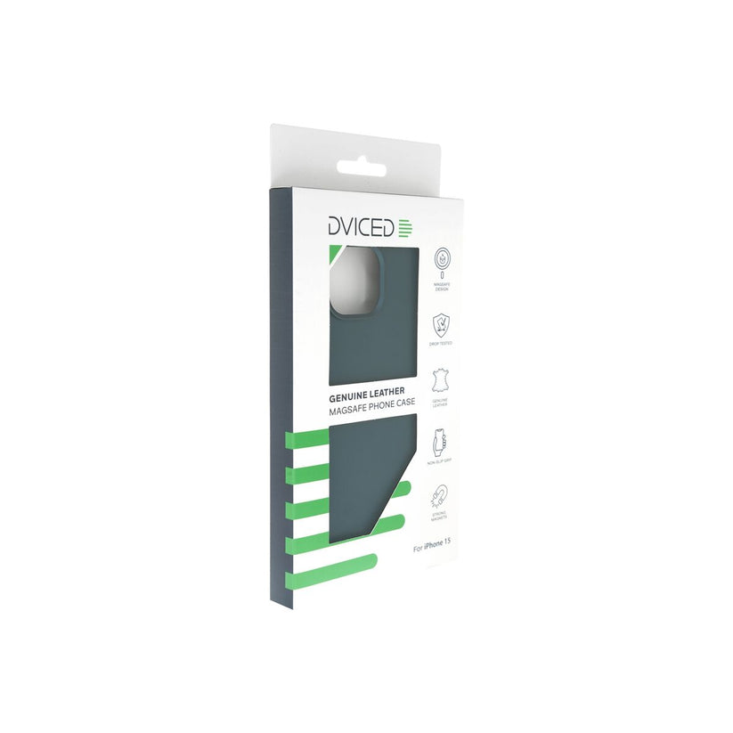 Dviced – MagSafe iPhone 15 bőr tok - kék - iSTYLE HU