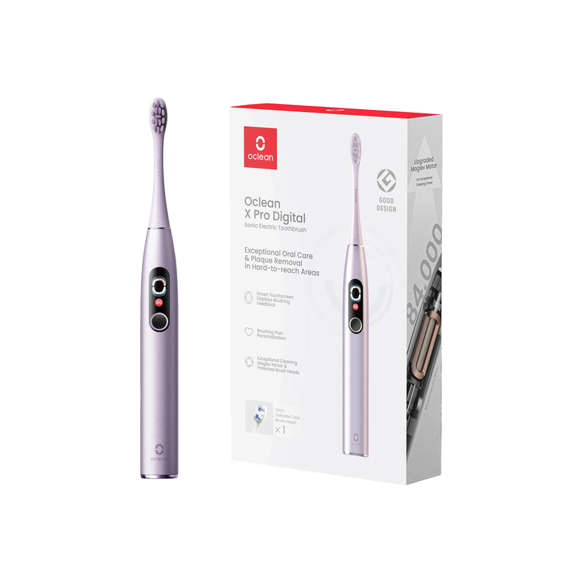 Oclean – X Pro Digital szónikus elektromos okos fogkefe - Lila - iSTYLE HU