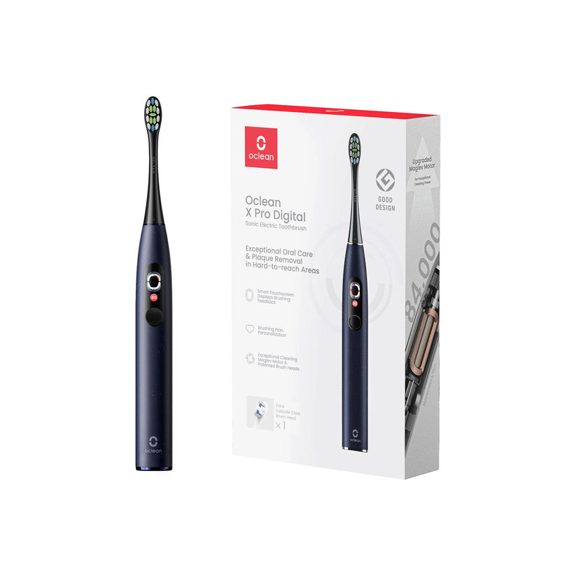 Oclean – X Pro Digital szónikus elektromos okos fogkefe - Sötétkék - iSTYLE HU