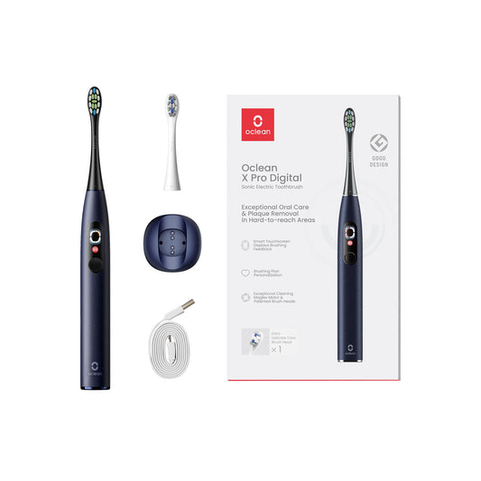 Oclean – X Pro Digital szónikus elektromos okos fogkefe - Sötétkék - iSTYLE HU