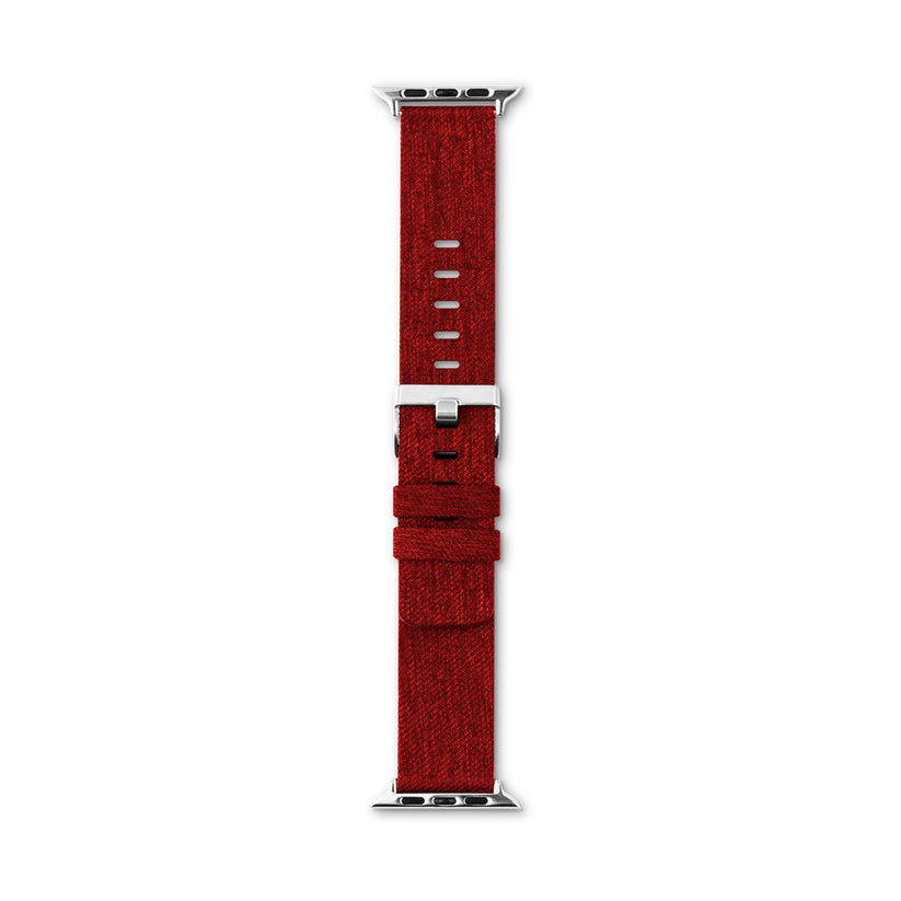EPICO – Canvas szíj - 44mm, piros - iSTYLE HU