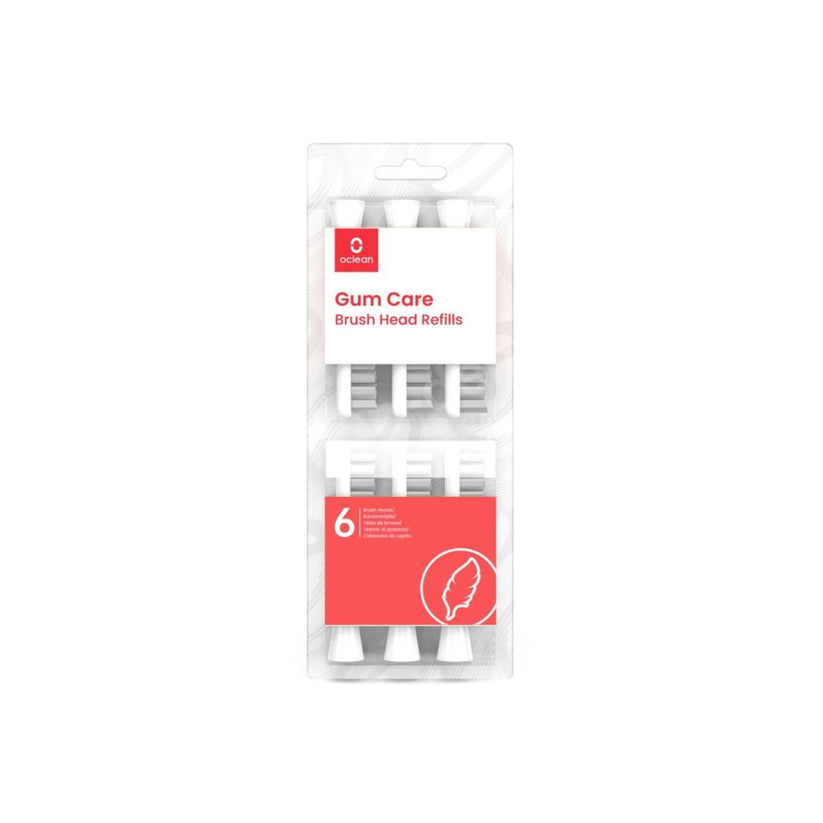 Oclean – GUM CARE, 6 darabos fogkefe pótfej - fehér - iSTYLE HU