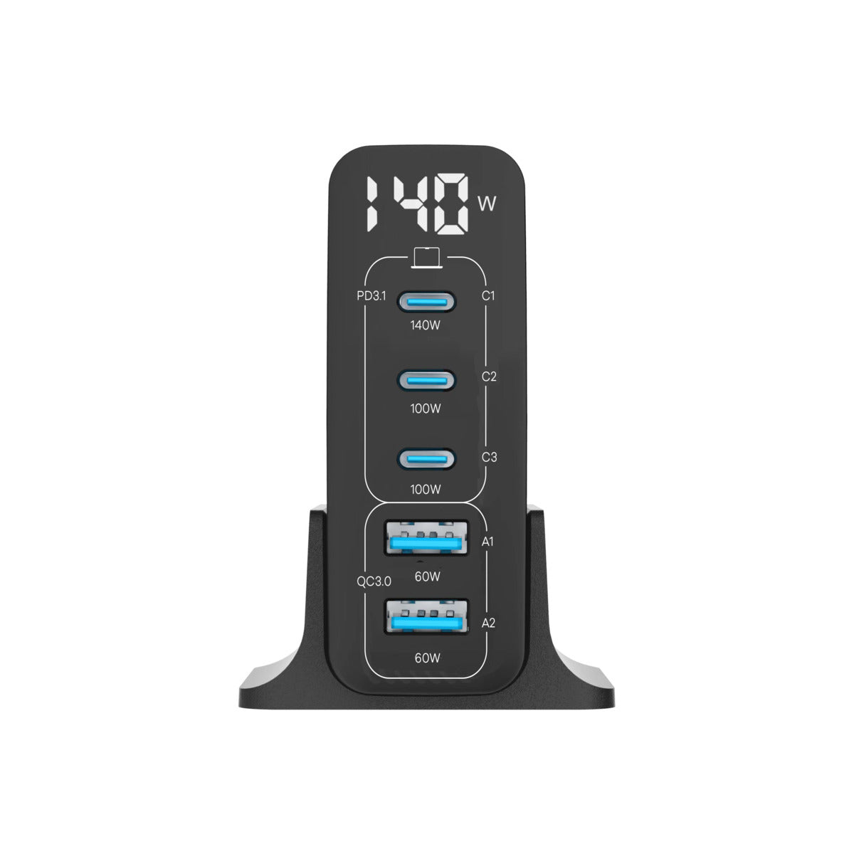 Cubenest – PD GaN töltő 140W S5D0 - fekete - iSTYLE HU