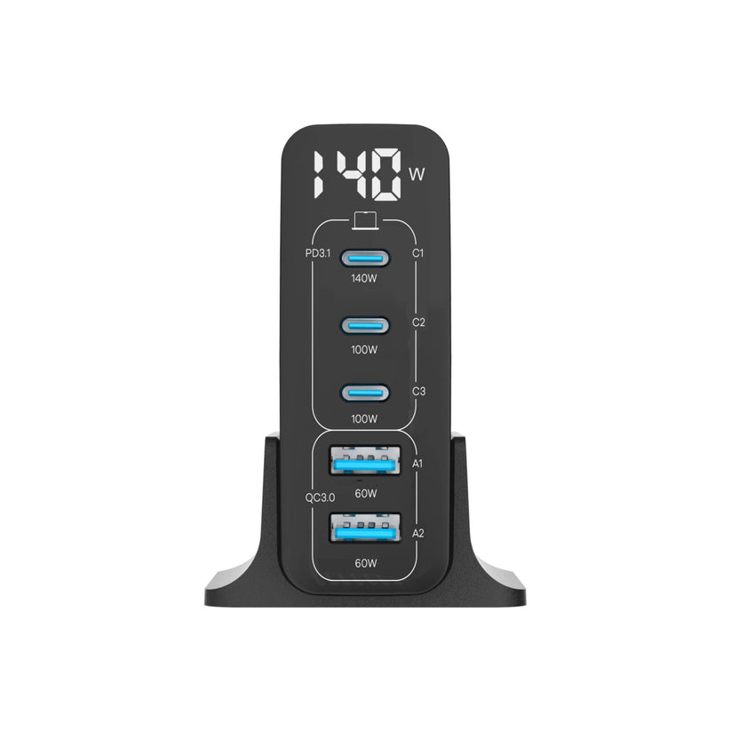 Cubenest – PD GaN töltő 140W S5D0 - fekete - iSTYLE HU