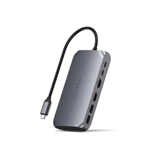 Satechi Aluminium USB-C Multimedia Adapter M1 -szürke - iSTYLE HU