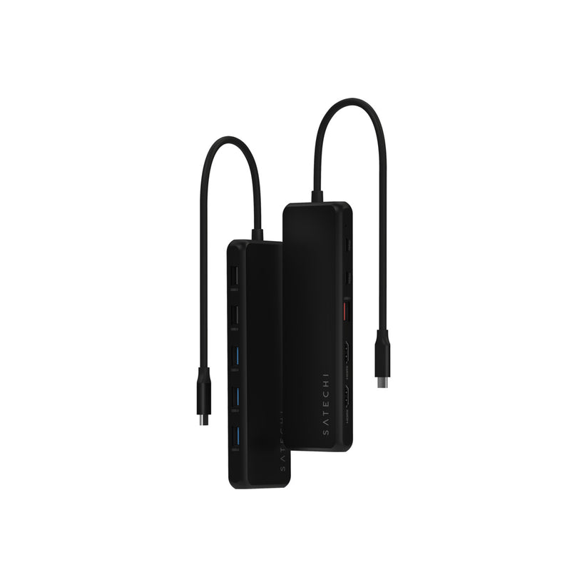 Satechi – 13 az 1-ben USB-C három kijelzős multiport adapter - fekete - iSTYLE HU