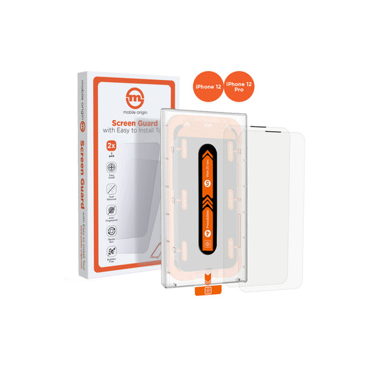 Mobile Origin – Kijelzővédő üveg (2 darab) - applikátorral - iPhone 12 Pro / 12 - iSTYLE HU