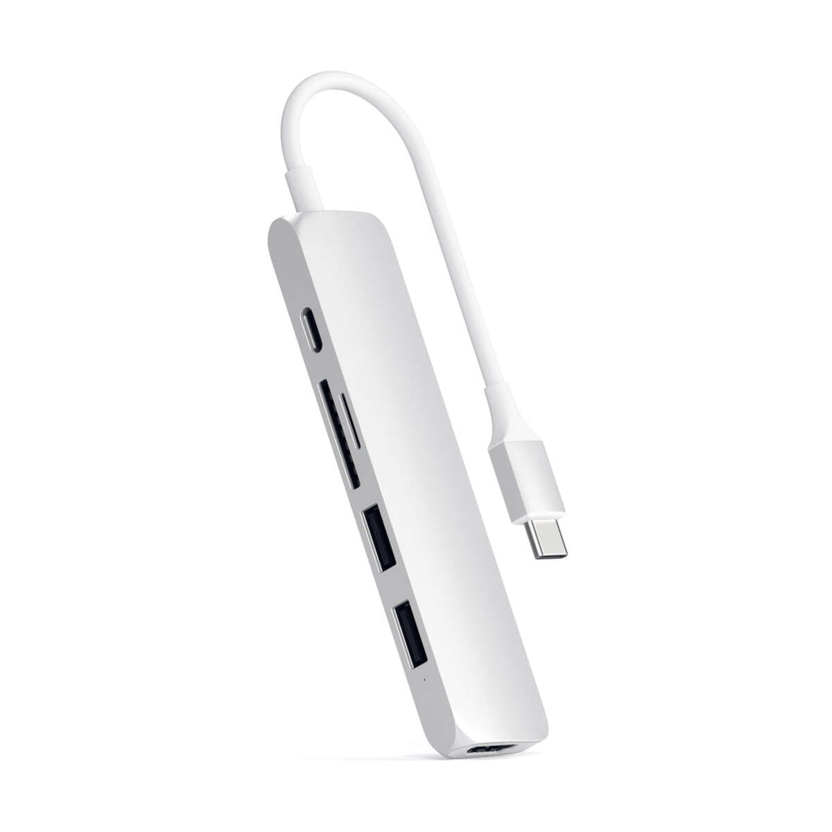 Satechi – TYPE-C Slim Multimedia Adapter V2 - ezüst - iSTYLE HU