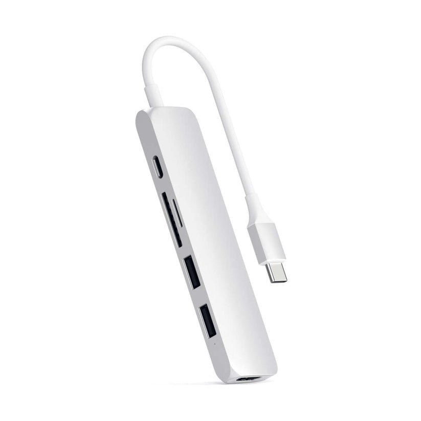 Satechi – TYPE-C Slim Multimedia Adapter V2 - ezüst - iSTYLE HU