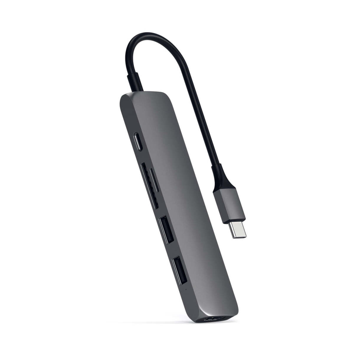 Satechi – TYPE-C Slim Multimedia Adapter V2 - asztroszürke - iSTYLE HU