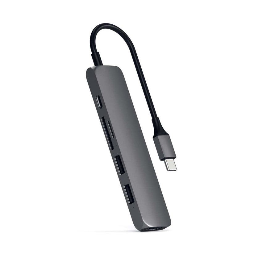 Satechi – TYPE-C Slim Multimedia Adapter V2 - asztroszürke - iSTYLE HU